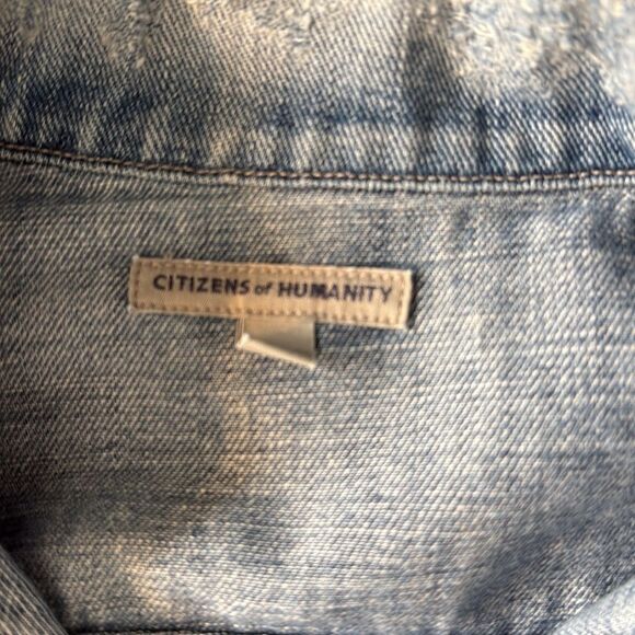 Citizens of Humanity Light Blue Denim Jacket, Small - Picture 5 of 8